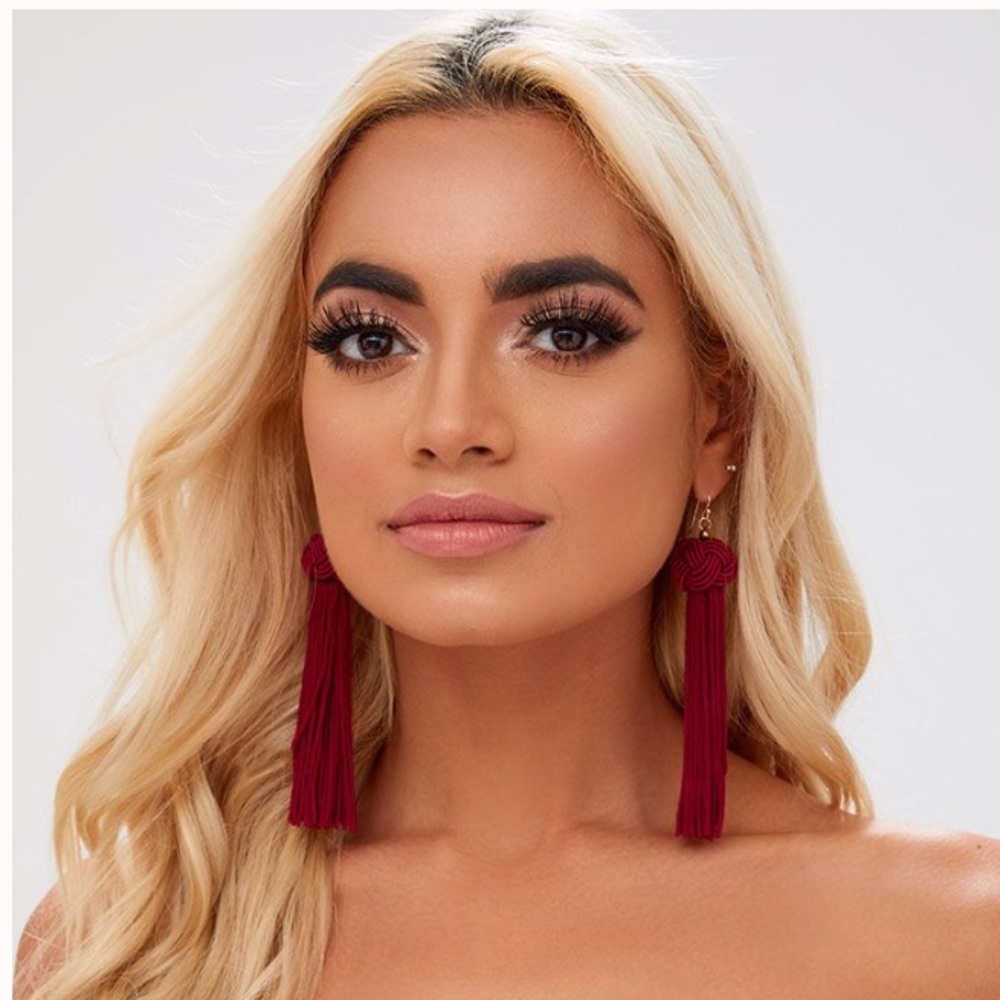 Tassel Red Earings